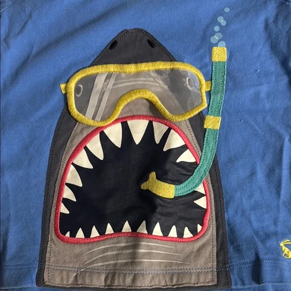 Joules Blue Shark T-Shirt and Yellow Shorts Set - Picture 6 of 7